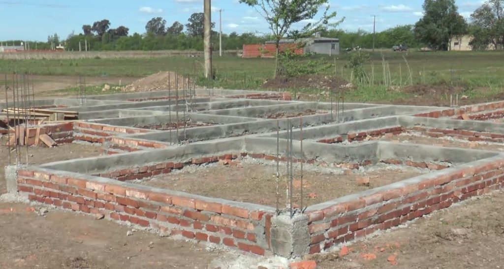 Avance de obra: construcción de viviendas