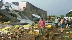 Destrozos en la Agrupación Atlética de Chivilcoy.