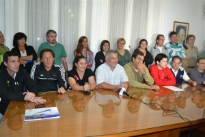 Barrientos en el cierre de la colecta.