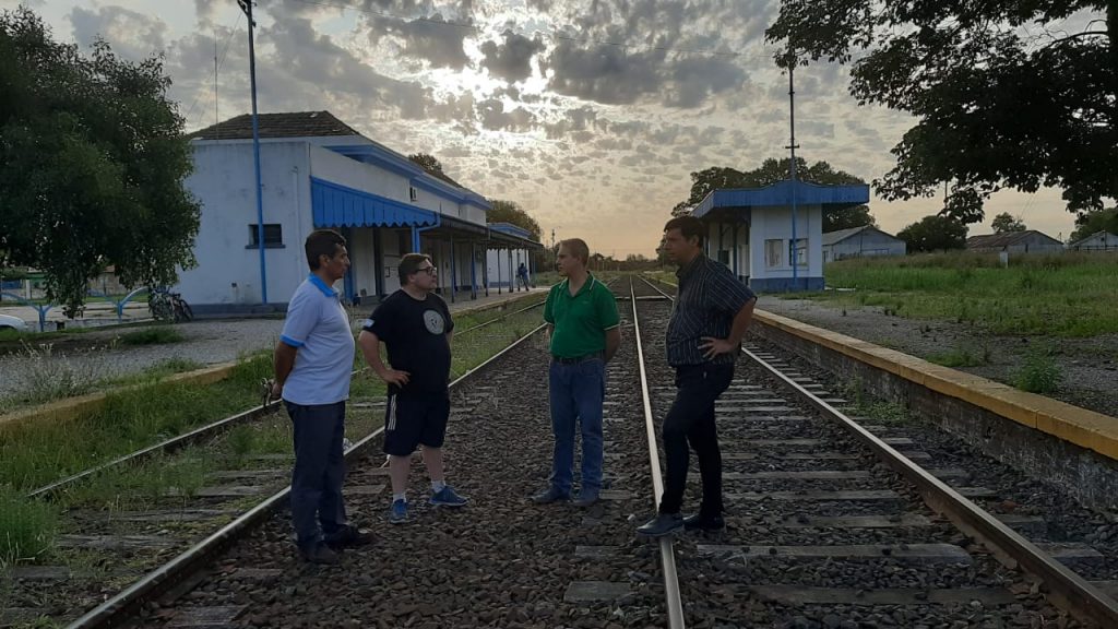 Golía recorrió la estación de trenes de Chacabuco