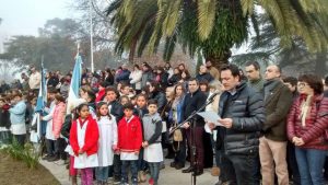 Aiola durante el acto.