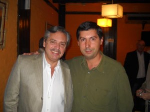 Alberto Fernández y Hugo Moro.